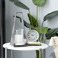 thumbnail image 2 of DecMode Black Aluminum Decorative Candle Lantern, 2 of 8