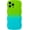 Green Blue, variant on MYKOMI for iPhone 13 Pro Max Case,Solid Color Curly Wave Frame Soft Phone Case
