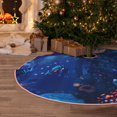 thumbnail image 5 of Sikiie Deep Sea Glowing Fishes Christmas Tree Skirt, Christmas Tree Decorations, Christmas Decor, Tree Mat Decoration(30-48IN)-36", 5 of 6