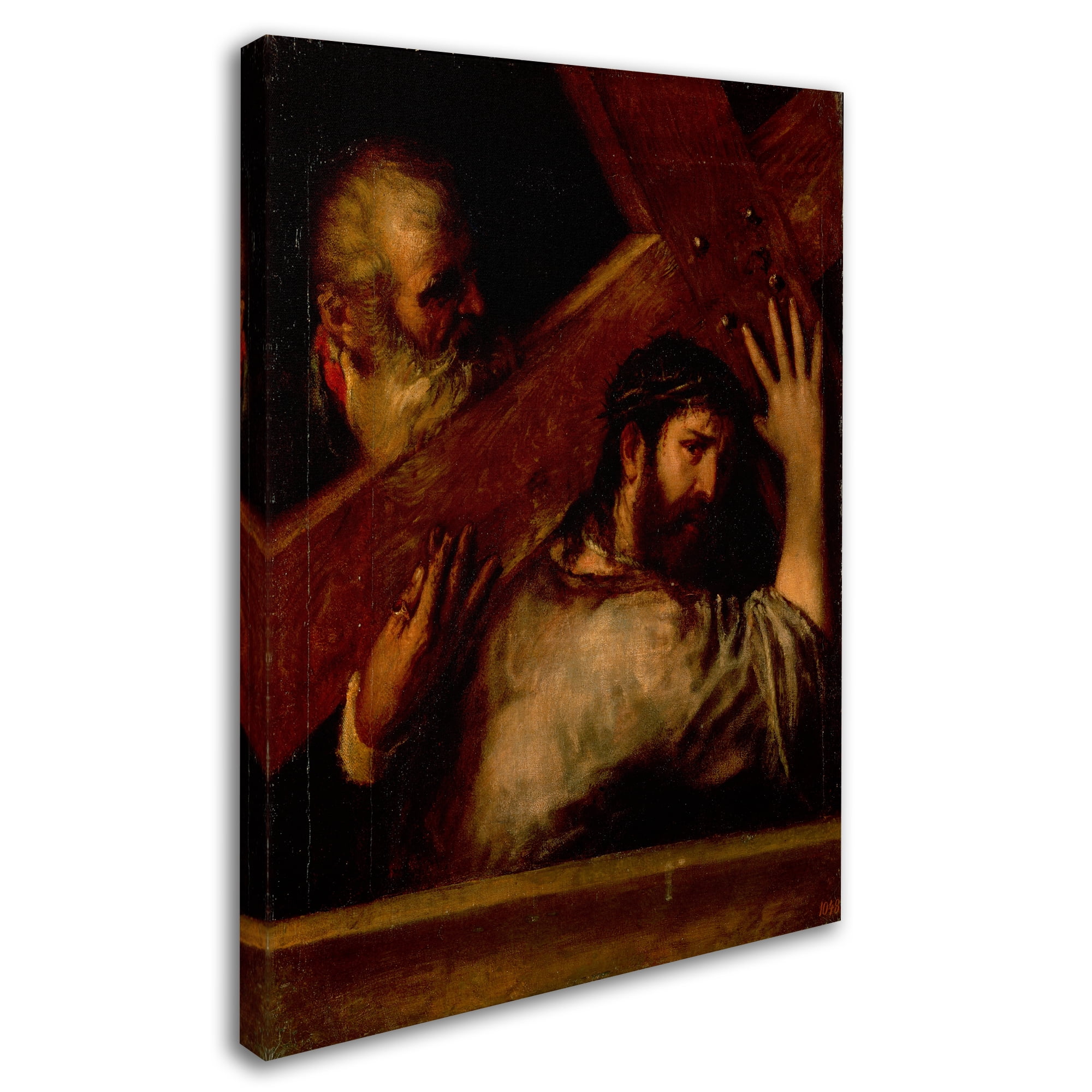 Titian 'Carrying Of The Cross' Canvas Art