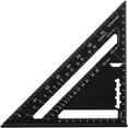 thumbnail image 2 of PENGXIANG 7 Inch Triangle Ruler Aluminum Alloy Square Protractor High Precision Triangle Ruler Roofing Square Scale Speed Carpenter Framing Layout Measuring Tool for Engineer Carpenter, 2 of 10