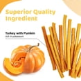 thumbnail image 3 of iPaw Turkey Dog Treats, All Natural Human Grade Dog Treat, Suitable for Training chew, Hypoallergenic, Rawhide Alternative, Thin Stick (Pumpkin), 3 of 6