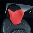 thumbnail image 4 of Almohada lo del coche Cómoda ergonómica Hebilla Lavable Desmontable Reposacabezas Cojín Asiento Almohada Viaje Conducción Hombro rojo yotijar Almohada para el cuello del coche, 4 of 8