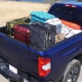 thumbnail image 2 of 'ODOMY 47"x 34" Cargo Net Bungee Nets Stretches to 80"x 60"， Tight 3.15”x3.15”Mesh Holds More Than 200 lbs Load Easily Adaptable to Pickup Truck Bed and SUV Rooftop Travel Luggage Rack, 2 of 9