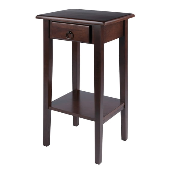 Winsome Wood Regalia Accent, Side Table, Walnut Finish