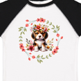 thumbnail image 4 of Inktastic Beagle Puppy Flowered Girls Toddler T-Shirt, 4 of 5