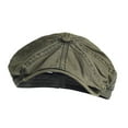 thumbnail image 1 of Boina unisex de moda, estilo casual, con visera, ideal para viajes y compras. Verde oscuro, 1 of 9