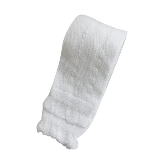 Timegard Baby Clothes for Girls Toddler Cotton Ruffle Cute Leggings Slim Comfy Pants Solid Color Summer