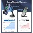 thumbnail image 3 of Soporte de cargador inalámbrico magnético Cargador rápido Mag-Safe de 15 W para iPhone 16/16 Pro/16 Plus/16 Pro Max/15/14/13/12 Series Estación de carga inalámbrica magnética/almohadilla con luz para, 3 of 5