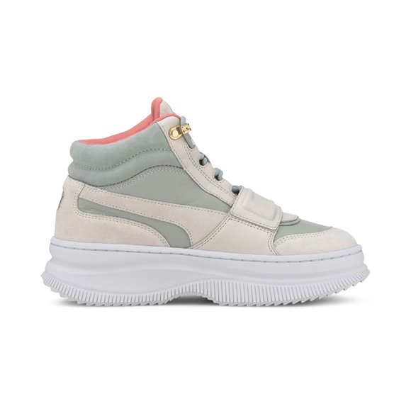 PUMA Women's Deva Vaporous Grey/Aqua Grey Suede Sneakers 37475701<span> - </span>8