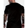 thumbnail image 3 of PARIS Monogram Solid Color Series Pattern Short Sleeve Crew Neck 3d Digital Print Quick Dry Sports Fitness Casual Everyday, 3 of 6