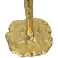 thumbnail image 6 of Northlight Slim Textured Metal Taper Holders with Lily Pad Base - 16" - Gold - Set of 2, 6 of 6