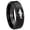 Black Polish Step Edge, variant on Shark Dome Gold Plated Tungsten Men Ring 10MM