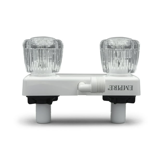 RV Camper Exterior Outdoor Shower Hot/Cold Water Mixer Knobs Polar