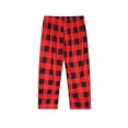 thumbnail image 5 of Nituyy Merry Christmas Family Matching Pajamas Sets Plaid Deer Print Holiday Xmas Pjs Sleepwear For Family, 5 of 9