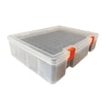 thumbnail image 3 of Caja de almacenamiento de baterías a prueba de polvo con capacidad para 64 pilas AA y 36 pilas AAA con espuma Transparente, 3 of 9