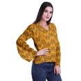 thumbnail image 2 of Moomaya Kurta Col Kurta Dentelle Détails Imprimé Manches Longues Tunique, 2 of 5