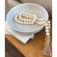 thumbnail image 6 of Minzimin Decor Wood Beads Garland Farmhouse Wall Hanging Decorations Natural Wooden Bead Tassel Decorative for Coffee Table Christmas and Prayer, 6 of 6