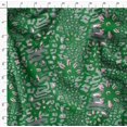 thumbnail image 4 of Soimoi Green Modal Satin Fabric Leopard Animal Skin Fabric Prints By Yard 42 Inch Wide, 4 of 6