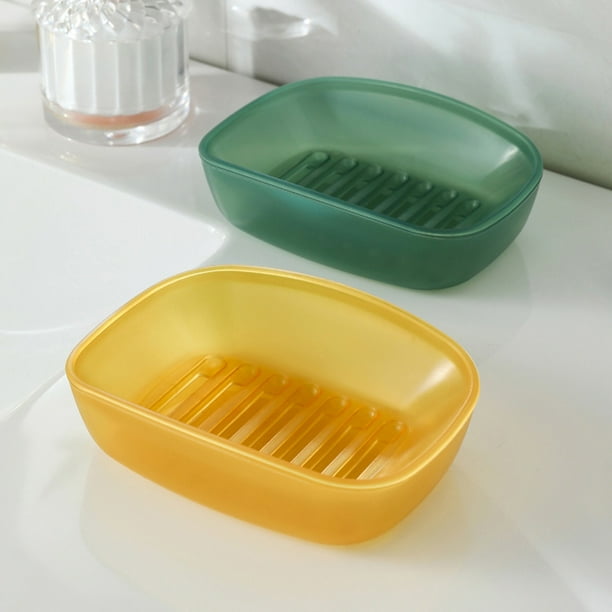 onlyliua Ofertas Del Día Jabonera con Soporte para Jabón, Jabonera con Drenaje, Jabonera, Jabonera Portátil, Caja Desinfectante Práctica para Baño, Caja para Ducha de Baño, Jabonera para El Hogar