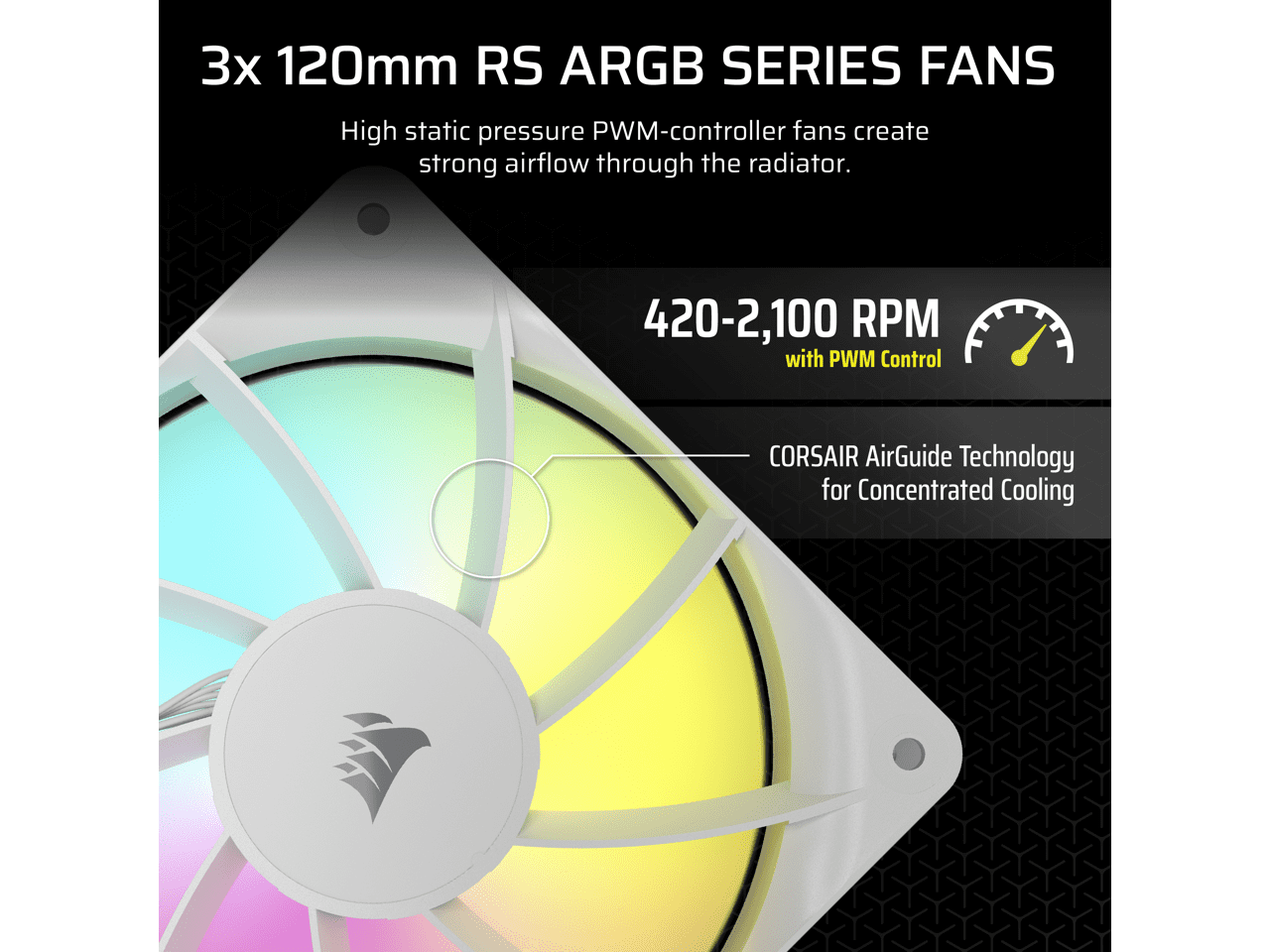 CORSAIR NAUTILUS 360 RS ARGB Liquid CPU Cooler – White – RS120 ARGB Fans – Fits Intel®  LGA 1851, AMD® AM5/AM4 – Simple Daisy-Chain Connections - Direct Motherboard  Connection