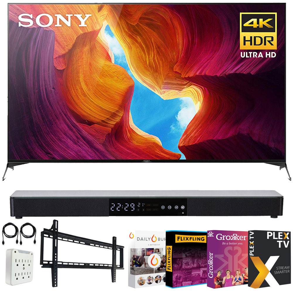 Sony XBR65X950H 65 inch X950H 4K Ultra HD Full Array LED Smart TV 2020 Model Bundle with Surround Sound 31" Soundbar 2.1 CH, Flat Wall Mount Kit, 6-Outlet Surge Adapter - image 5 of 11