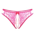 thumbnail image 1 of Braguitas tanga transparentes de cintura baja con abertura en la entrepierna y encaje sexy para mujer - Talla única, material de poliéster y nailon duradero, perfectas para llevar a diario o para s, 1 of 2