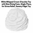 thumbnail image 3 of White Whipped Cream Squishy Toy with Slow Rising Foam, Single Piece, for Relaxation, Sensory Squeeze Toy, 3 of 4