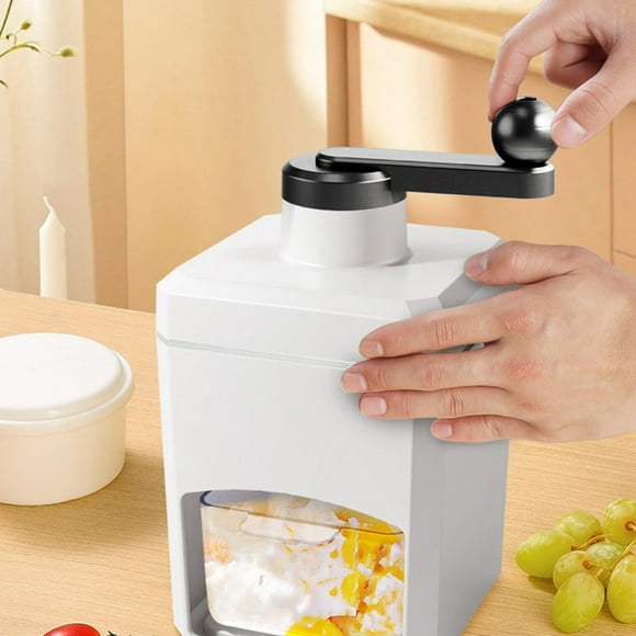 Snow Cone Machine Manual, Portable Shaved Ice Maker Machine for Home, Thickening Ice Shaver Hand Crank, Slushy Maker Machine, Ice Crusher for Snow Cones for Outdoor Picnics