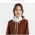 thumbnail image 6 of LoudSung Fake Collar Detachable Academic Half Shirt Blouse False Doll Dickey Collar Elegant Design for Women Girls, 6 of 7