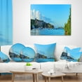 thumbnail image 4 of Designart St John Bay Panoramic View - Seashore Throw Pillow - 12x20, 4 of 5