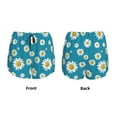thumbnail image 5 of Picia Daisies Flowers Pattern Women's 2 in 1 Athletic Running Shorts High Waisted Workout Casual Gym Sweat Shorts with Comfy Liner Zipper Pockets-XX-Large, 5 of 9