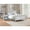 Gray & Rockport Gray, variant on Connelly Reversible Panel Full Size Bed, White & Rockport Gray