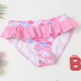 thumbnail image 6 of Gyratedream Toddler Baby Girls 2 Piece Tankini Sets Kids Quick Dry Mermaid Fish Scales Print Bathing Suit Suspender Swimwear Family Swimsuits Matching Set for 2 Years-X-Large, 6 of 8