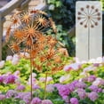 thumbnail image 1 of Decoración metálica de estacas de diente de león con bola bordada para parterres de jardín y macetas, 1 of 6
