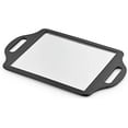 thumbnail image 2 of Mirrorvana X-Large Barber Hand Mirror with Double Comfy Grip Twin Handles - Black (14" x 8.5"), 2 of 9