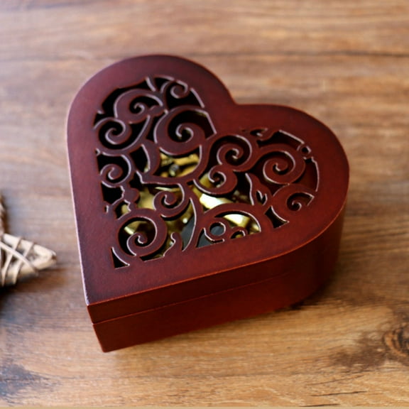 ROSENICE Heart Shaped Music Box for Valentine's Day 1Pack