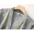 thumbnail image 3 of Women’s Cotton Gauze Kimono Robe with Wide Waist Belt, Plus Size Lightweight Bathrobe, Spa and Home Loungewear for All Seasons, 3 of 9