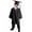Black, variant on TAIAOJING Kindergarten Graduation Cap and Gown 2024 for Kids Color Boys Girls Suit Kindergarten Children Graduation Stage Performance Gown With Hat Causal Clothes Set 4-5 Years