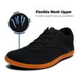 thumbnail image 5 of Womens Wide Width Barefoot Shoes Minimalist Walking Shoes Zero Drop Tennis Shoes Breathable Fashion Sneakers 8 Wide,Black, 5 of 7
