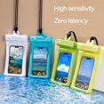 thumbnail image 2 of Waterproof Phone Pouch Fastener Tape Touchscreen Clear Window Leakproof Lanyard PVC  Phone Dry Bag Case Protector Phone Accessories, 2 of 10