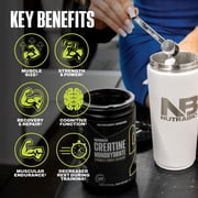 NutraBio النقي الكرياتين مونوهيدرات مسحوق الملحق، غير منكهة، (500 غرام) - يدعم طاقة العضلات السائبة، والانتعاش، والقوة - للرجال والنساء