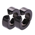 thumbnail image 1 of 1 par de Clips de Oreja Ecomeon Acero Inoxidable Pendientes Ear Cuffs Superficie Lisa Negra, 1 of 5