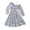 A-Blue37, variant on XUELUO Big Girls Dresses White & Blue Floral Print Off-Shoulder Long Sleeve Dress Spring Elegant Outdoor Gathering Skirts