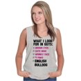 thumbnail image 4 of Look Guys Englsih Bulldog Lover Womens Plus Size Graphic Tank Top Brisco Brands 3X, 4 of 5
