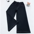 thumbnail image 3 of fatyb Girls Wide Leg Pants High Elastic Waistband Casual Trousers with Pockets Kids Girls Fashion Long Pants, 3 of 6
