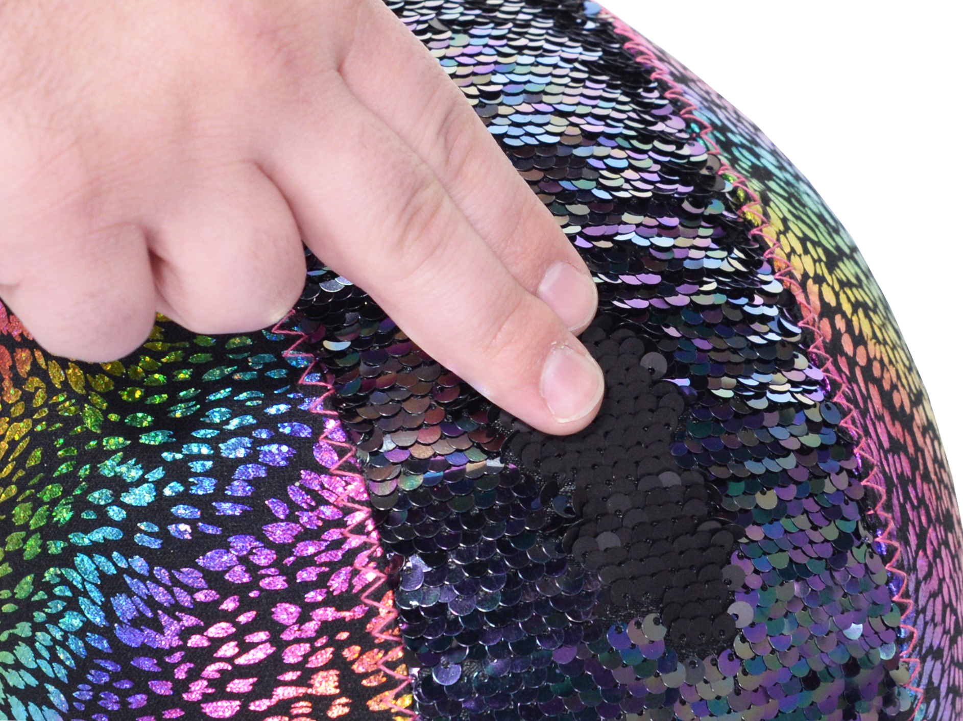 LittleMissMatched Rainbow Dragon Magic Sequin Multi-Sport Youth Helmet, Multi-color
