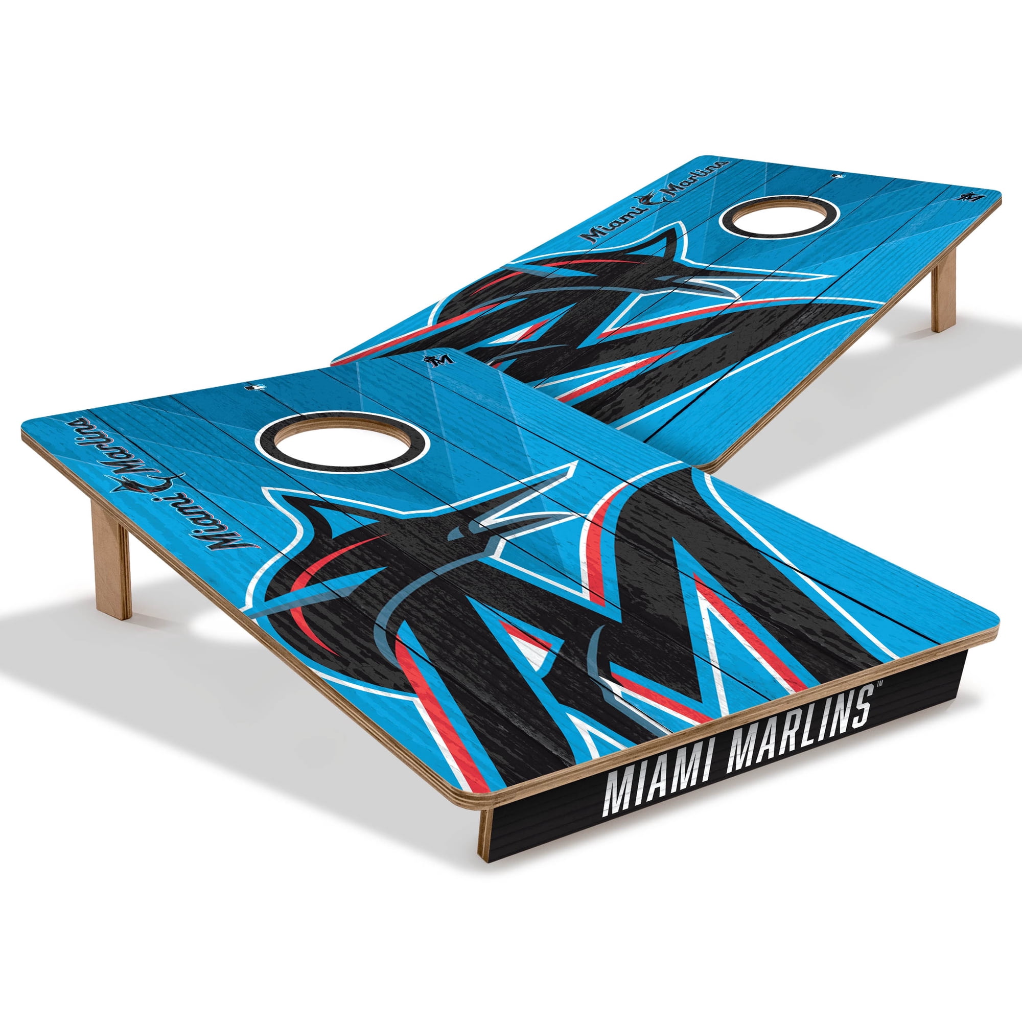 YouTheFan MLB Miami Marlins 2 x 3 Cornhole Game No Bags