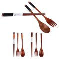 thumbnail image 4 of 1x de Cubiertos para Viaje 1x Tenedor + 1x + 1 par de Palillos Accesorio ataduras Soledad Juego de cubiertos para viaje, 4 of 10