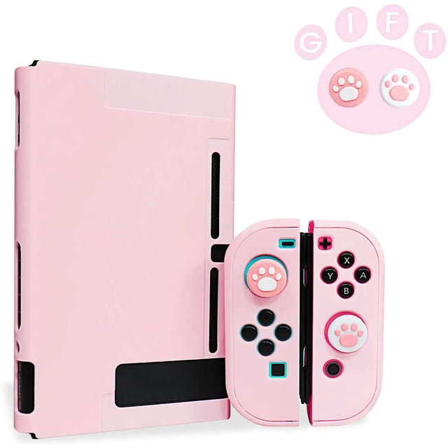 Funda Protectora Rosa con 2 Tapas de Agarre Niclogi Nintendo Nintendo Switch